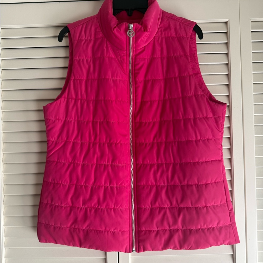 Michael Kors Fuchsia Quilted Vest